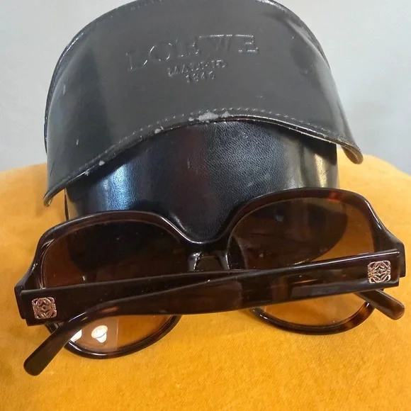Loewe Dark Brown Sunglasses with Sleek Black Case display picture 3
